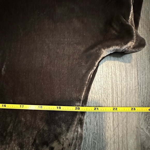 Madewell Gray Velvet Tie Neck Tunic/Dress - Picture 15 of 15